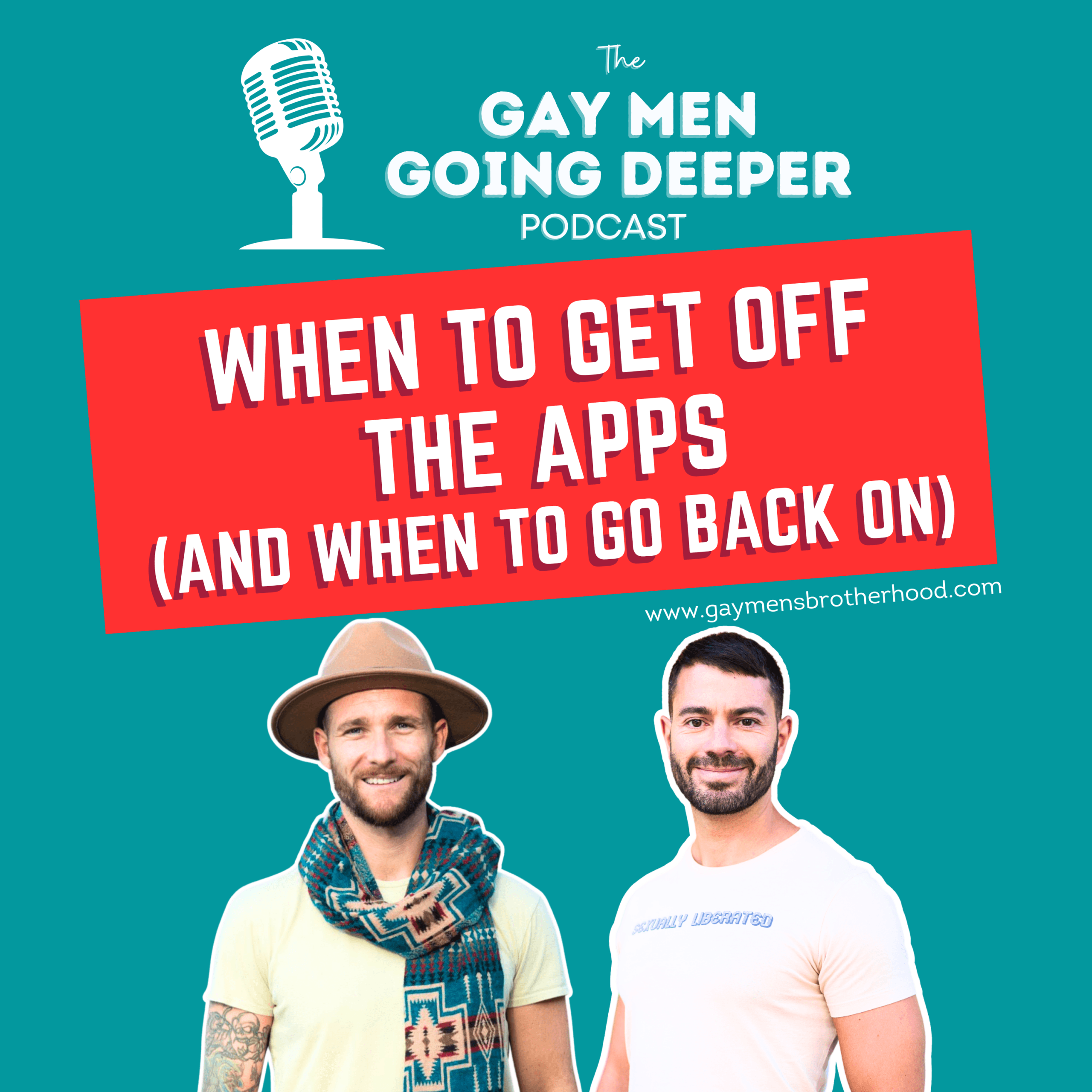 Gay Men Going Deeper podcast cover art.